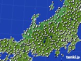 北陸地方のアメダス実況(風向・風速)(2016年09月30日)