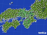 2016年09月30日の近畿地方のアメダス(風向・風速)