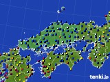 中国地方のアメダス実況(日照時間)(2016年10月01日)