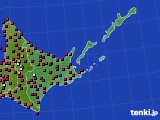 道東のアメダス実況(日照時間)(2016年10月01日)