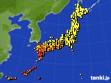 アメダス実況(気温)(2016年10月01日)