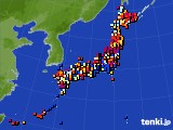 アメダス実況(日照時間)(2016年10月02日)