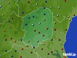 栃木県のアメダス実況(日照時間)(2016年10月02日)