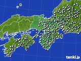 近畿地方のアメダス実況(降水量)(2016年10月03日)