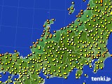 2016年10月03日の北陸地方のアメダス(気温)