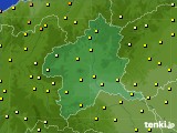 群馬県のアメダス実況(気温)(2016年10月03日)