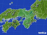 近畿地方のアメダス実況(降水量)(2016年10月05日)