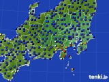 関東・甲信地方のアメダス実況(日照時間)(2016年10月05日)