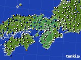 近畿地方のアメダス実況(風向・風速)(2016年10月05日)