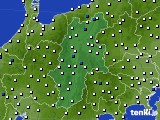 長野県のアメダス実況(風向・風速)(2016年10月05日)