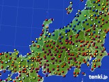 北陸地方のアメダス実況(日照時間)(2016年10月06日)