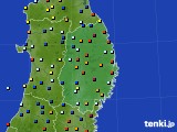 岩手県のアメダス実況(日照時間)(2016年10月06日)