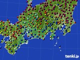 東海地方のアメダス実況(日照時間)(2016年10月07日)