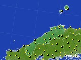 2016年10月07日の島根県のアメダス(気温)