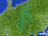 2016年10月08日の長野県のアメダス(降水量)