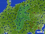 2016年10月08日の長野県のアメダス(日照時間)