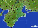 三重県のアメダス実況(日照時間)(2016年10月10日)