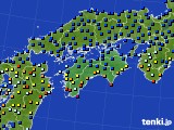 2016年10月11日の四国地方のアメダス(日照時間)