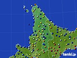 道北のアメダス実況(日照時間)(2016年10月12日)