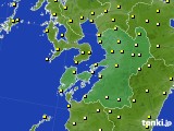 熊本県のアメダス実況(気温)(2016年10月14日)