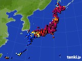 アメダス実況(日照時間)(2016年10月15日)