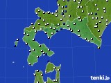 道南のアメダス実況(風向・風速)(2016年10月15日)