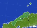 島根県のアメダス実況(降水量)(2016年10月17日)