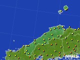 島根県のアメダス実況(気温)(2016年10月18日)