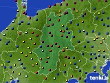 長野県のアメダス実況(日照時間)(2016年10月19日)