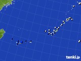沖縄地方のアメダス実況(風向・風速)(2016年10月19日)