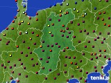 2016年10月20日の長野県のアメダス(日照時間)