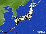 アメダス実況(気温)(2016年10月21日)