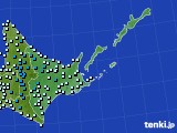 道東のアメダス実況(気温)(2016年10月21日)