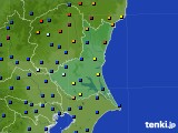 2016年10月23日の茨城県のアメダス(日照時間)