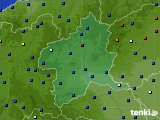 群馬県のアメダス実況(日照時間)(2016年10月23日)