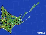 道東のアメダス実況(日照時間)(2016年10月23日)