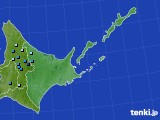 道東のアメダス実況(積雪深)(2016年10月24日)
