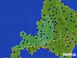 道央のアメダス実況(日照時間)(2016年10月24日)