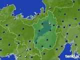 2016年10月25日の滋賀県のアメダス(日照時間)