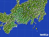 東海地方のアメダス実況(気温)(2016年10月25日)