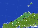 島根県のアメダス実況(風向・風速)(2016年10月25日)