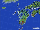 九州地方のアメダス実況(日照時間)(2016年10月26日)