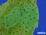 福島県のアメダス実況(日照時間)(2016年10月26日)