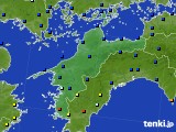 2016年10月26日の愛媛県のアメダス(日照時間)