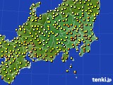 2016年10月26日の関東・甲信地方のアメダス(気温)