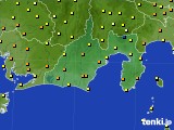 静岡県のアメダス実況(気温)(2016年10月26日)