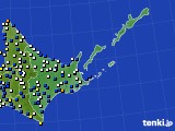 道東のアメダス実況(風向・風速)(2016年10月26日)