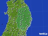 2016年10月26日の岩手県のアメダス(風向・風速)