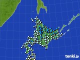 北海道地方のアメダス実況(気温)(2016年10月27日)