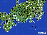 東海地方のアメダス実況(風向・風速)(2016年10月27日)